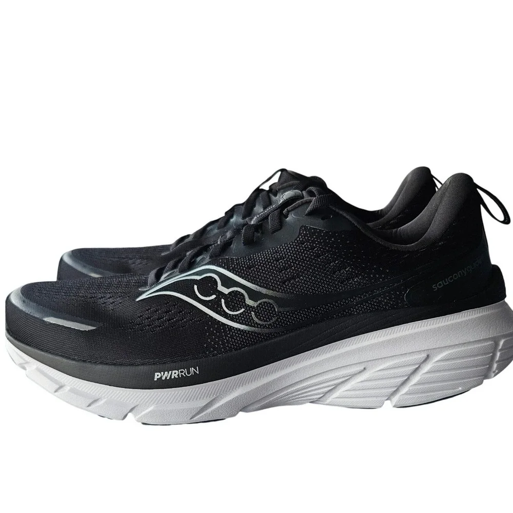 Saucony Guide 18 Mens Running Shoes Black White S20998-100 Size 10.5